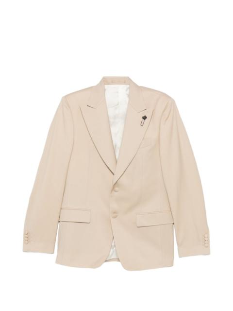 LARDINI flower-pin blazer