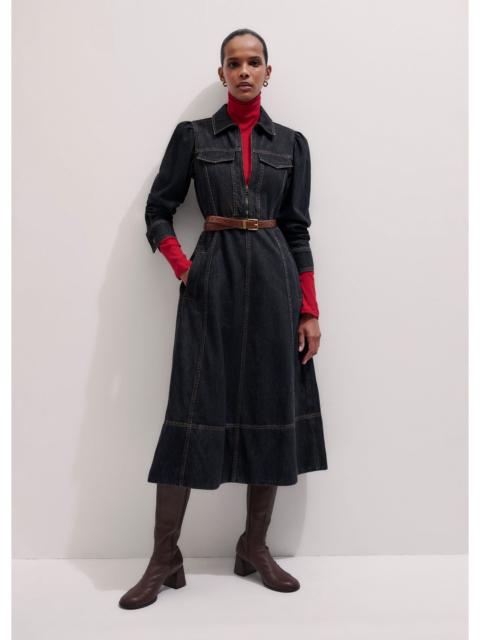 ME+EM Zip Front Midi Dress