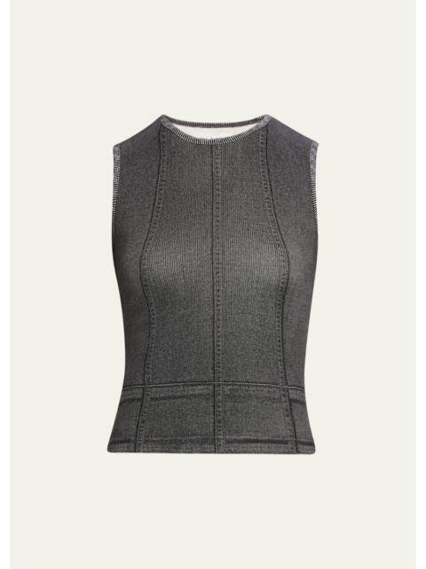 rag & bone Miramar Ribbed Muscle Tank Top