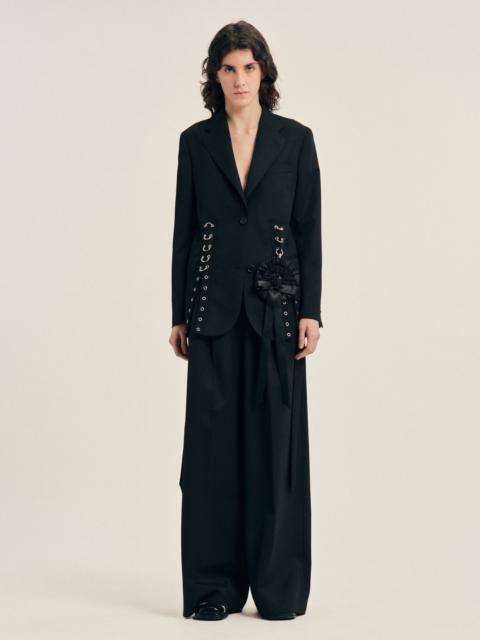 Simone Rocha Grommet Ring Hem Slice Jacket