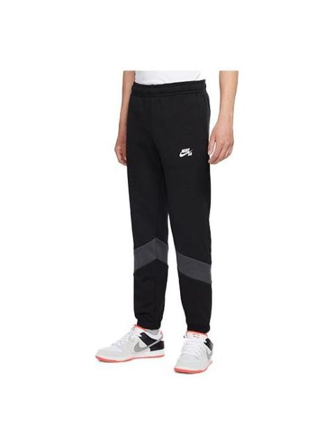 Nike SB Skateboard Colorblock Quick Dry Casual Bundle Feet Sports Long Pants Black AT3502-011