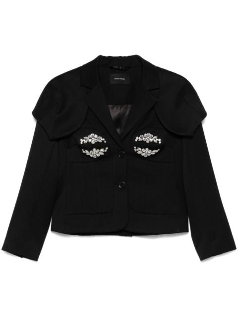 Simone Rocha crystal-embellished jacket
