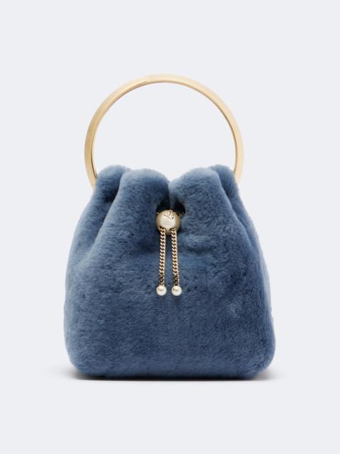 JIMMY CHOO Bon Bon Small shearling top-handle bag
