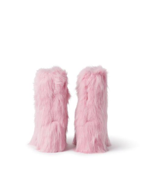 MSGM Faux fur ankle boots