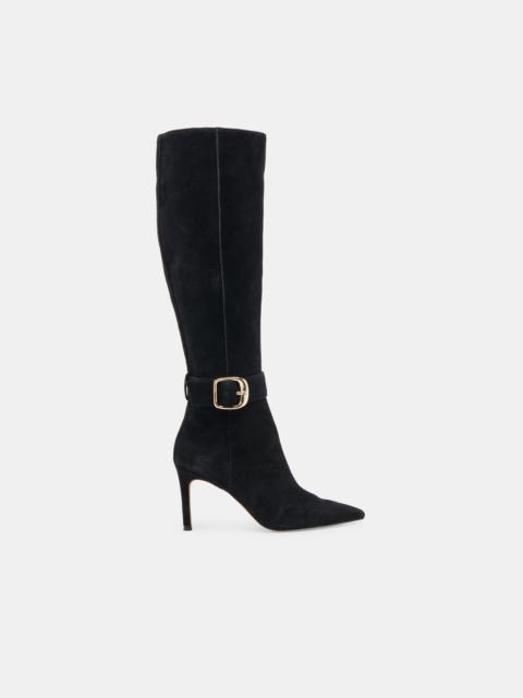 dolce vita KINZY WIDE CALF BOOTS ONYX SUEDE