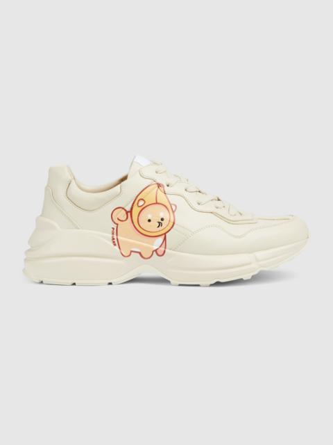 GUCCI Men's Rhyton sneaker with animal print