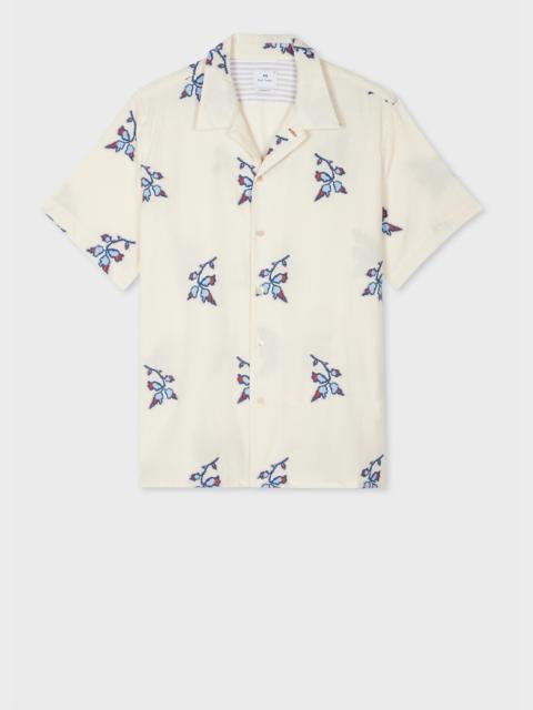 Paul Smith Cotton Ecru 'Yukka' Fil Coupé Shirt