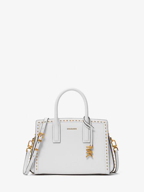 MICHAEL KORS Laila Small Studded Leather Satchel