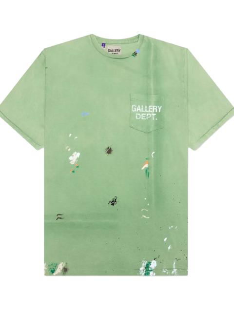GALLERY DEPT. Paint Splatter Logo T-Shirt "Vintage Green & White" GD323