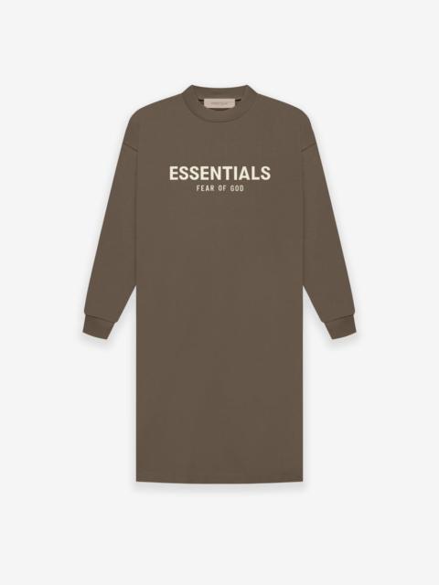 ESSENTIALS Womens LS Tee Dress