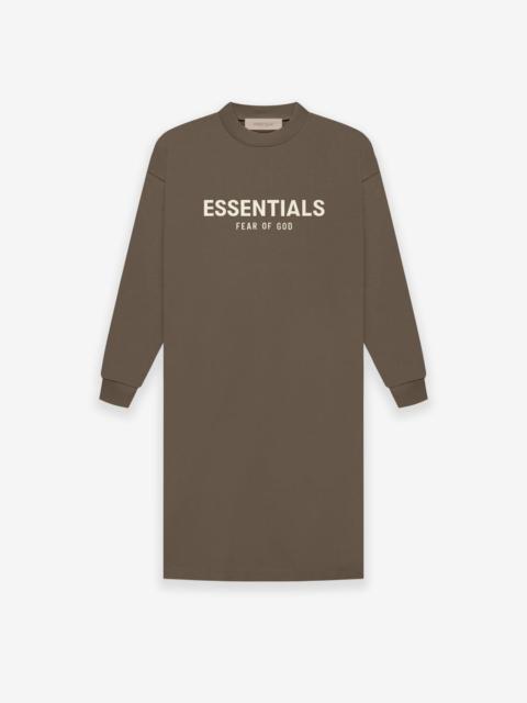 ESSENTIALS Womens LS Tee Dress