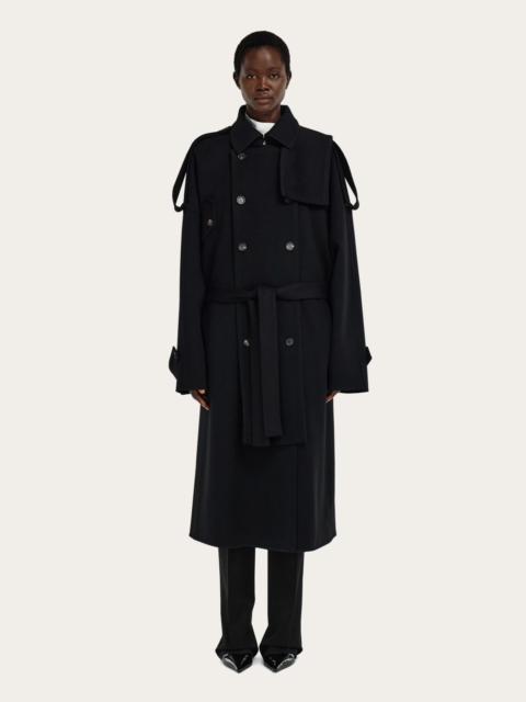 FERRAGAMO Double breasted oversize coat