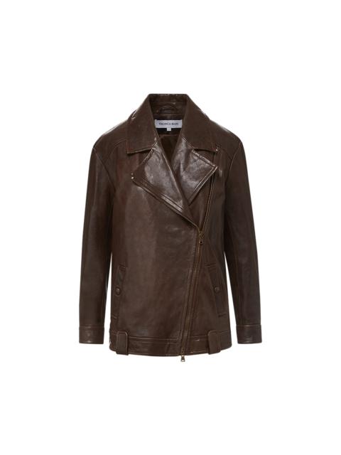 THANDIE LEATHER DICKEY JACKET