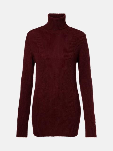 Dries Van Noten Ribbed-knit wool turtleneck sweater