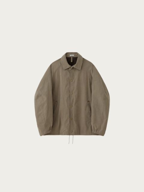 PHIGVEL MAKERS Co. Waxed Cloth Field Coach Jacket - Taupe Beige
