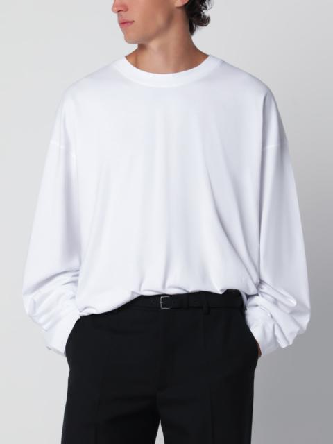 Dries Van Noten White long-sleeve cotton T-shirt