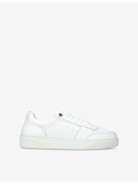 REPRESENT Initial leather low-top trainers