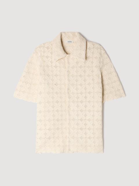 Sandro COTTON BRODERIE ANGLAISE SHIRT