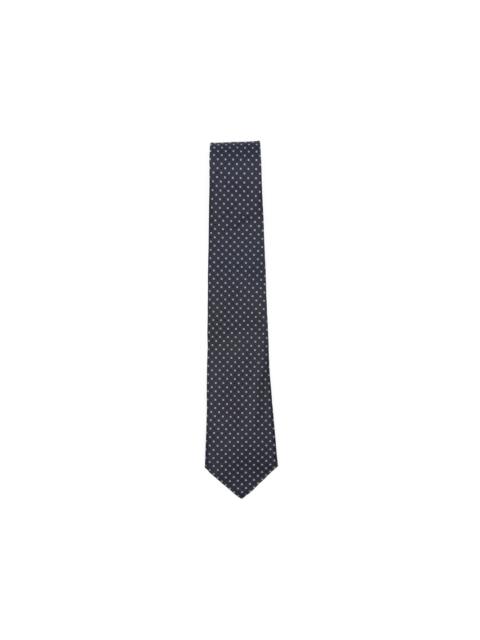 Canali geometric-pattern silk tie
