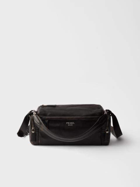 Prada Distressed nappa leather shoulder bag