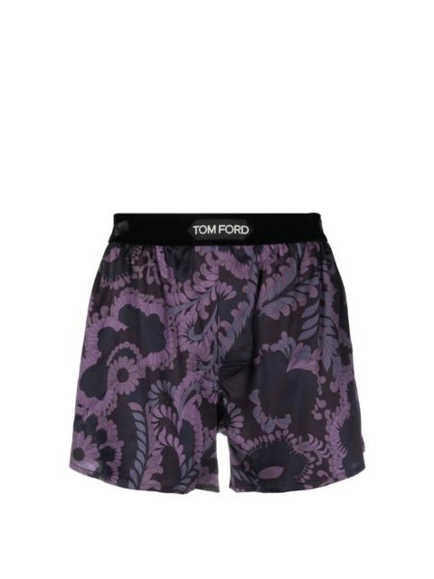 TOM FORD '70s paisley floral swim shorts