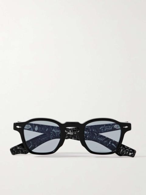 JACQUES MARIE MAGE Zephirin D-Frame Acetate Sunglasses