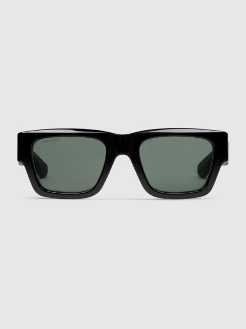 Rectangular frame sunglasses