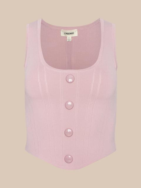 L'AGENCE Dove Knit Corset Top