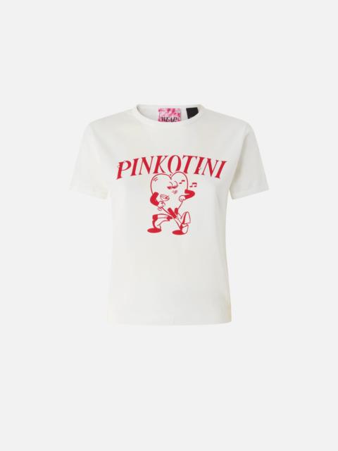 PINKO T-SHIRT WITH HEART AND PINKOTINI PRINT