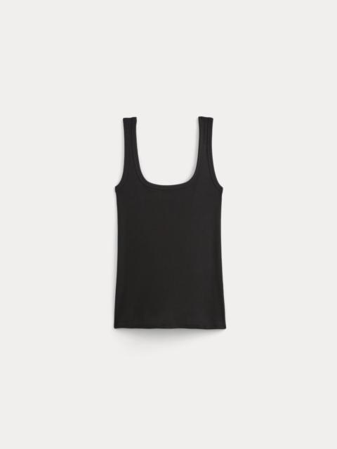 EVERLANE THE LUXE RIB SQUARE-NECK TANK
