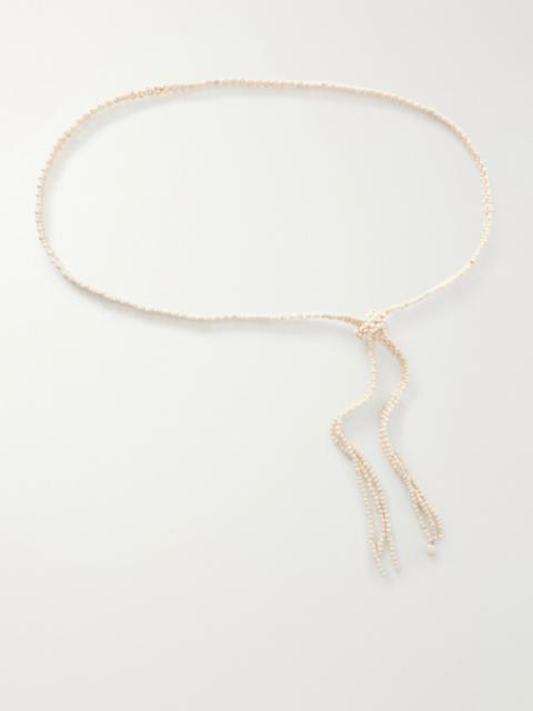 KALLMEYER Sora beaded belt Ivory