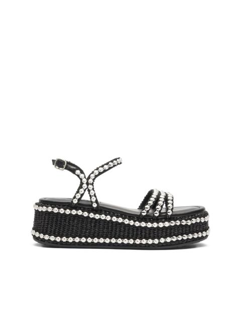 CASADEI beaded heeled sandals