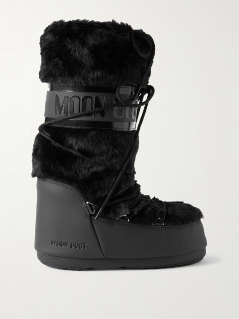 MOON BOOT Icon Faux Fur And Faux Leather Snow Boots