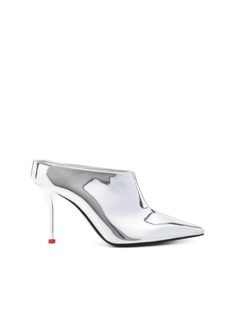 Alexander McQueen 95mm metallic mules