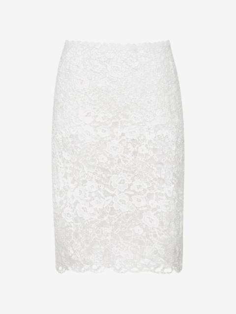 VIVETTA floral-lace midi skirt