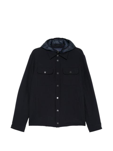 Paul & Shark hooded layered jacket