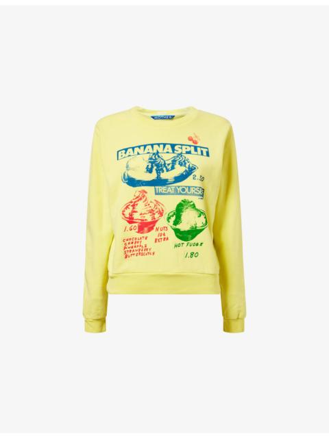 MOTHER The Camper Graphic Print Cotton Sweatshirt