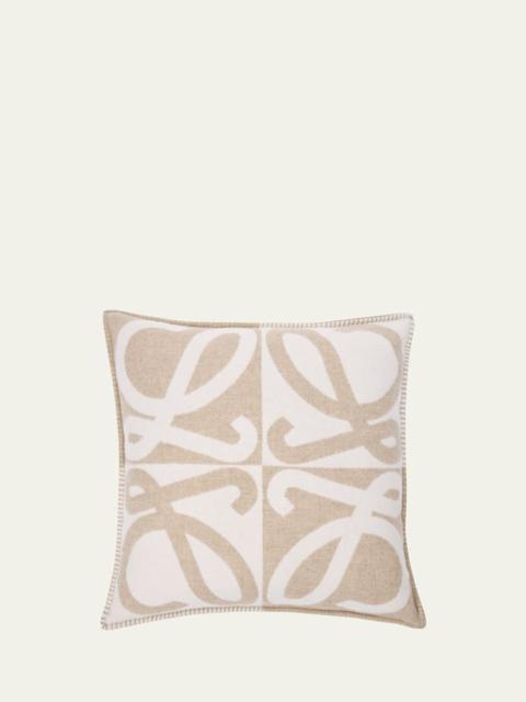Loewe Anagram Wool/Cashmere Cushion, 20" Square
