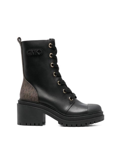 MICHAEL KORS Hanley 75mm leather combat boots