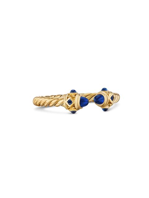 DAVID YURMAN Women's Renaissance Open Ring in 18K Gold With Gemstones - Blue Sapphire