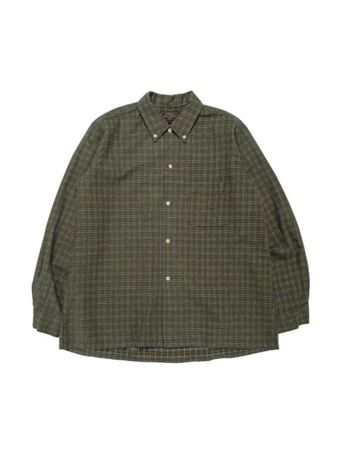 BEAMS PLUS Open B.D. Dobby Plaid Green