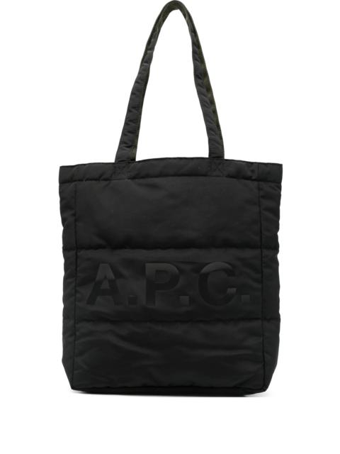 A.P.C. A.p.c. Logo-print Quilted Tote Bag