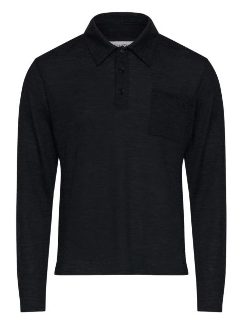 MM6 Maison Margiela long-sleeve polo shirt