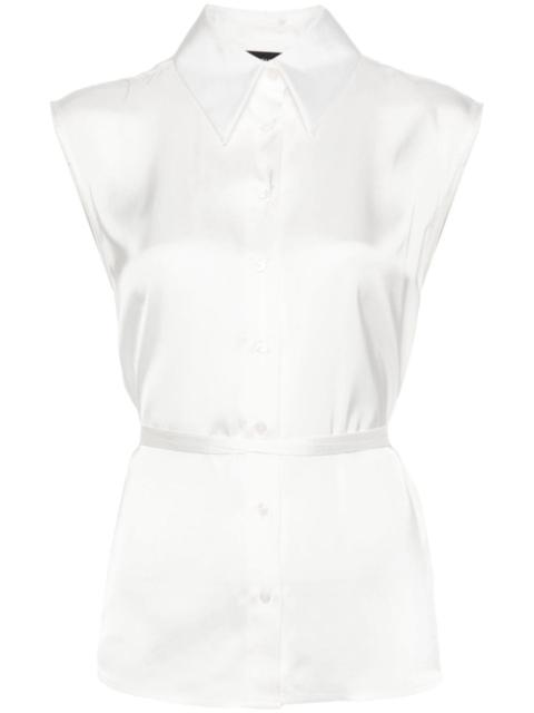 FABIANA FILIPPI satin sleeveless shirt