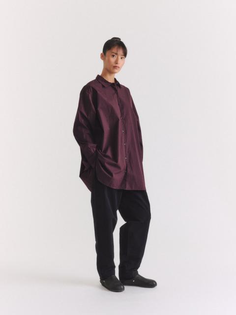CASEY/CASEY EIKO SHIRT - CHALK POPLIN - EBONY