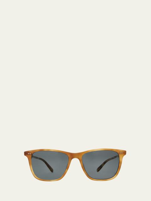 Garrett Leight Men's Hayes Sun Polarized Square Sunglasses