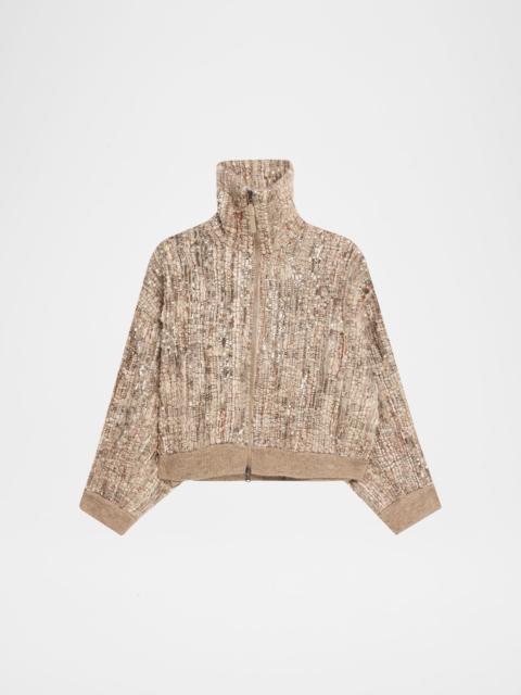 Brunello Cucinelli Sequined Mohair Cardigan