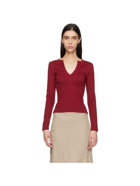 FLORE FLORE Red Iman Longsleeve T-shirt