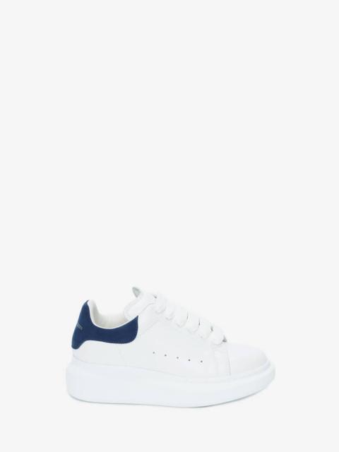 Alexander McQueen Kids Oversized Sneaker in Paris Blue