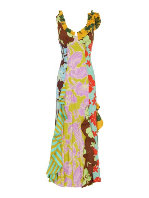 Poppy Spliced Midi Dress